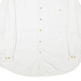 LEE Mens Plain Shirt White Long Sleeve XL