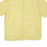 PIERRE CARDIN Mens Hawaiian Shirt Yellow XL