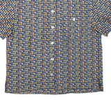 GIRA PUCCINO Womens Shirt Blue Silk Spotted L