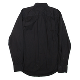 TOMMY HILFIGER Mens Plain Shirt Black Long Sleeve M
