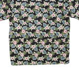 HUGO SAMUEL & CO Mens Hawaiian Shirt Black Floral 2XL