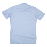 Mens Plain Shirt Blue L