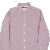 BANANA REPUBLIC Mens Shirt Maroon Gingham Long Sleeve M