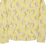 GAP Womens Shirt Yellow Floral Long Sleeve S