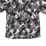 FESA TWO Mens Shirt Black Viscose Floral M