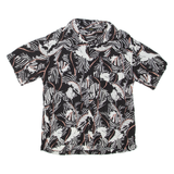 FESA TWO Mens Shirt Black Viscose Floral M