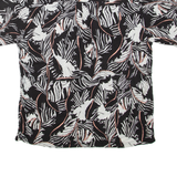 FESA TWO Mens Shirt Black Viscose Floral M