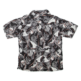 FESA TWO Mens Shirt Black Viscose Floral M