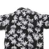 Mens Hawaiian Shirt Black Floral M