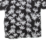 Mens Hawaiian Shirt Black Floral M