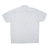 Mens Shirt White Striped XL