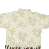 NO BOUNDARIES Mens Hawaiian Shirt Yellow Floral L