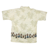 NO BOUNDARIES Mens Hawaiian Shirt Yellow Floral L