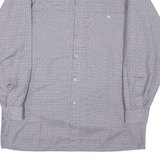 Mens Shirt Grey Check Long Sleeve L