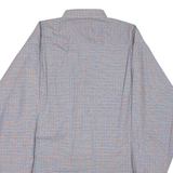 Mens Shirt Grey Check Long Sleeve L