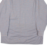 Mens Shirt Grey Check Long Sleeve L