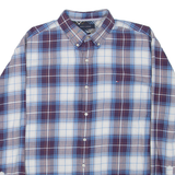 TOMMY HILFIGER Fit Mens Shirt Blue Check Long Sleeve XL