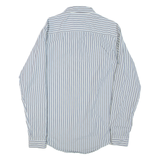 TIMBERLAND Mens Shirt Blue Striped Long Sleeve S