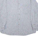 JACQUES BRITT Mens Plain Shirt Grey Long Sleeve XL