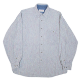 JACQUES BRITT Mens Plain Shirt Grey Long Sleeve XL