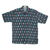 SUTERA ALAM Mens Shirt Black Geometric M