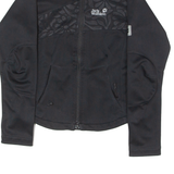 JACK WOLFSKIN Womens Jacket Black Floral UK 10
