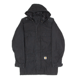 CARHARTT Hickman Mens Parka Coat Black Hooded S