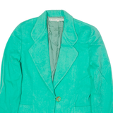 UMBERTO GINOCCHIETTI Womens Blazer Jacket Green Wool UK 10