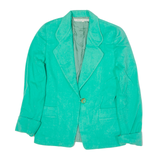 UMBERTO GINOCCHIETTI Womens Blazer Jacket Green Wool UK 10