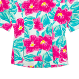 GUY LAROCHE Womens Blazer Jacket White 90s Floral UK 12