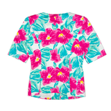 GUY LAROCHE Womens Blazer Jacket White 90s Floral UK 12