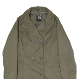 THE NORTH FACE Double Breasted Womens Trench Coat Grey Herringbone S