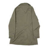 THE NORTH FACE Double Breasted Womens Trench Coat Grey Herringbone S