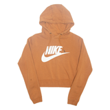 NIKE Cropped Womens Brown Hoodie S