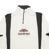 ONE BY ONE Skill Skiing Mens Sweatshirt White 1/4 Zip M