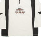 ONE BY ONE Skill Skiing Mens Sweatshirt White 1/4 Zip M