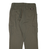 DICKIES Cargo Mens Trousers Green Regular Straight W34 L32