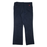 DICKIES Womens Trousers Blue Regular Flared W36 L33
