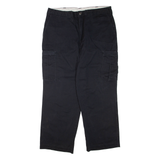 DICKIES Mens Trousers Black Regular Straight W38 L30