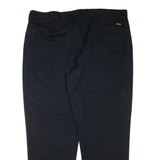 DICKIES Mens Trousers Black Regular Tapered W42 L32