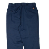 DICKIES Mens Trousers Blue Regular Straight W34 L26