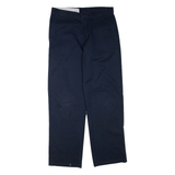 DICKIES Mens Trousers Blue Regular Straight W32 L32