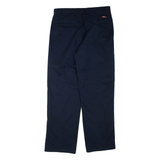 DICKIES Mens Trousers Blue Regular Straight W32 L32