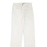 GUESS Womens Trousers White Regular Straight W24 L31