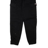 DICKIES Cargo Womens Trousers Black Regular Tapered W26 L30