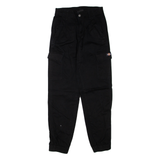 DICKIES Cargo Womens Trousers Black Regular Tapered W26 L30