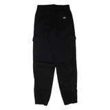 DICKIES Cargo Womens Trousers Black Regular Tapered W26 L30