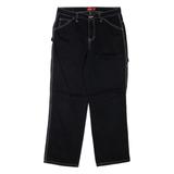 DICKIES Womens Trousers Black Regular Straight W28 L29