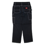 DICKIES Womens Trousers Black Regular Straight W28 L29