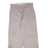 DICKIES Womens Trousers Grey Regular Straight W30 L30